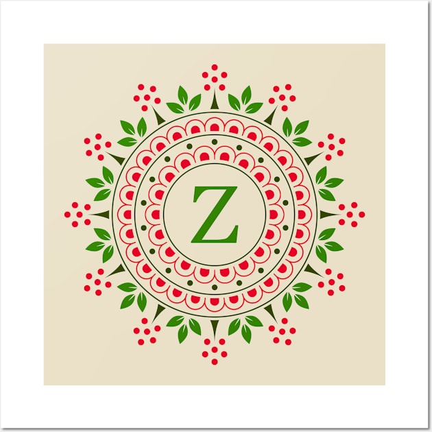 Monogram letter Z Wall Art by Florin Tenica